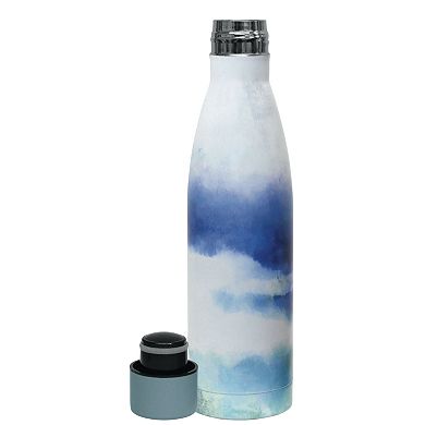 Wellness Double-Wall Stainless Steel 17-oz. Blue Cloud Water Bottle