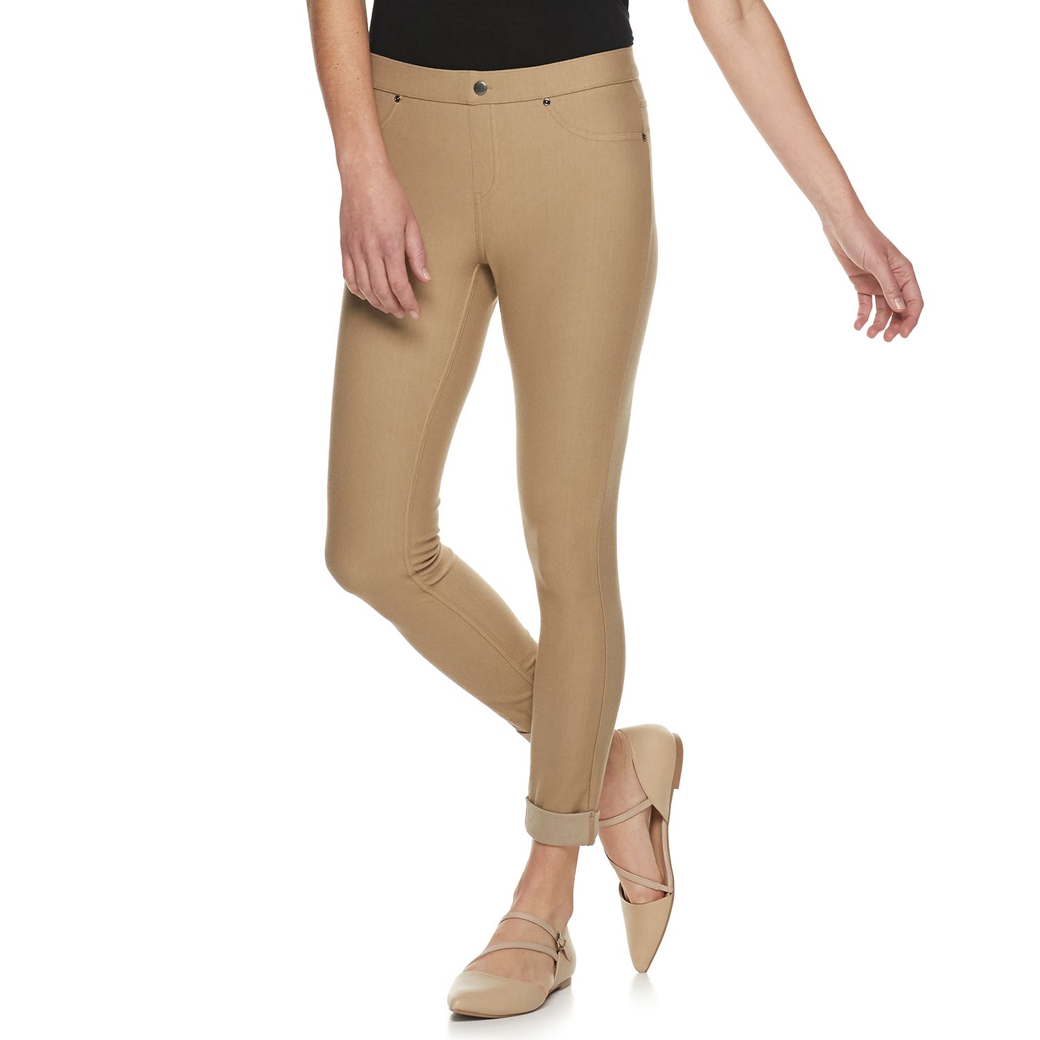 hue khaki leggings