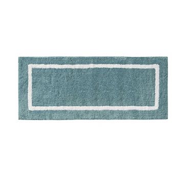 Madison Park Renu Reversible Tufted Boarder Geometric Bathroom Rug - 24'' x 60''