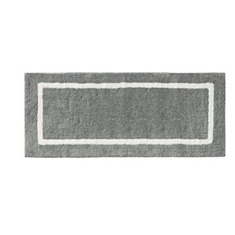 Madison Park Renu Reversible Tufted Boarder Geometric Bathroom Rug - 24'' x 60''