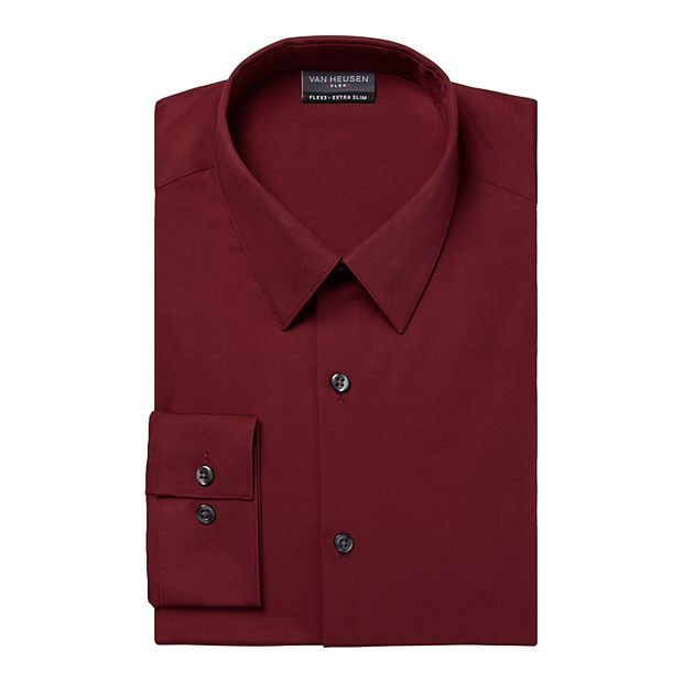 Van heusen extra 2025 slim fit dress shirts