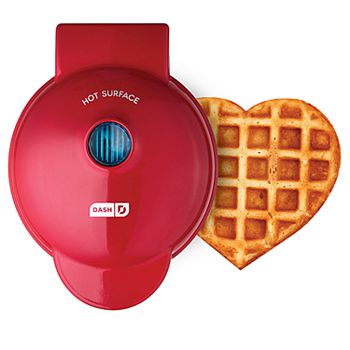 waffle maker heart mini dash