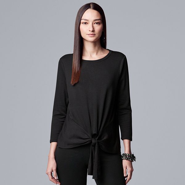 Women's Simply Vera Vera Wang Tie-Front Top