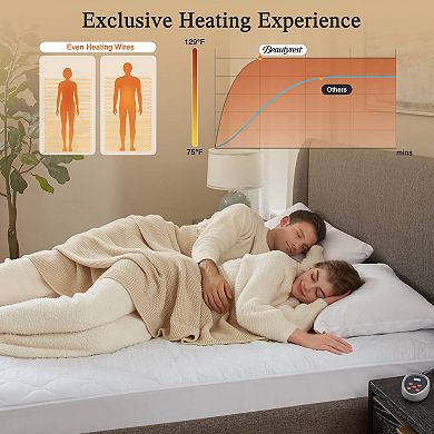 Beautyrest Cotton Deep Pocket Heated Mattress Pad