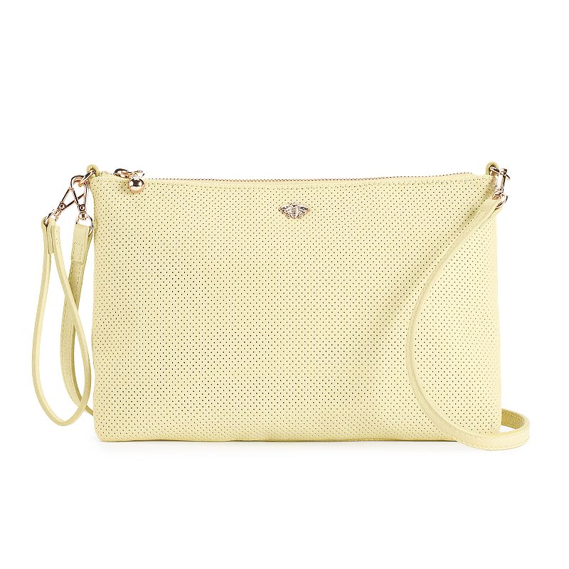 LC Lauren Conrad Convertible Crossbody Wristlet, Med Yellow