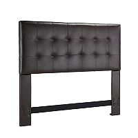 Dwell Home Pierce Vintage Espresso Faux Leather Headboard