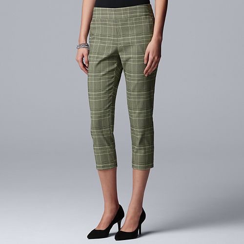 Women's Simply Vera Vera Wang Modern Flat Front Capris