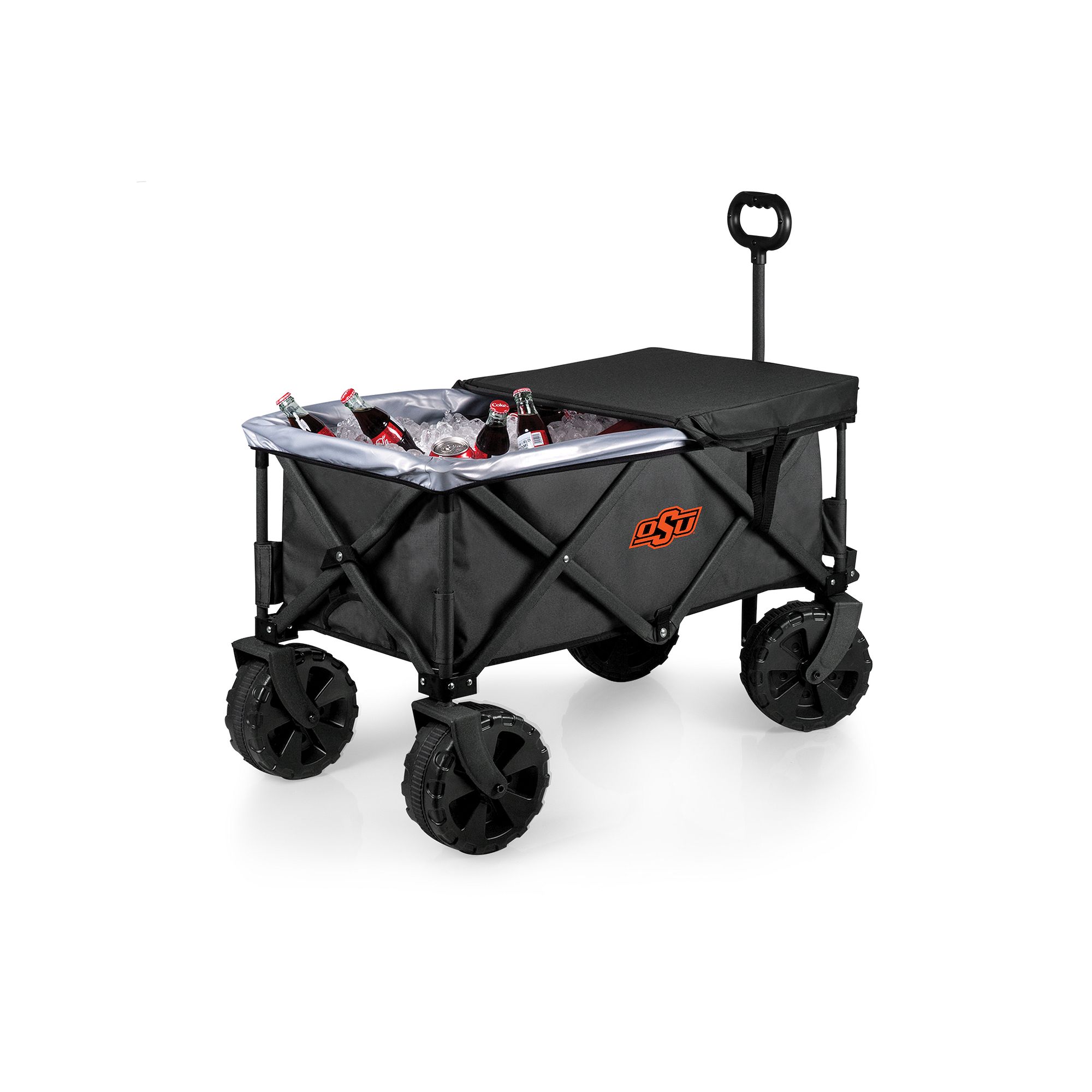 Picnic Time Oklahoma State Cowboys Adventure All-Terrain Wagon, Gray