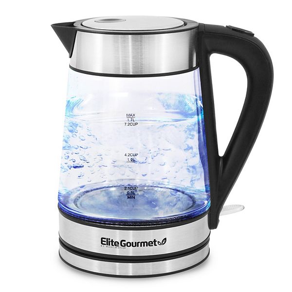 Elite Gourmet 1.7Liter Glass Kettle