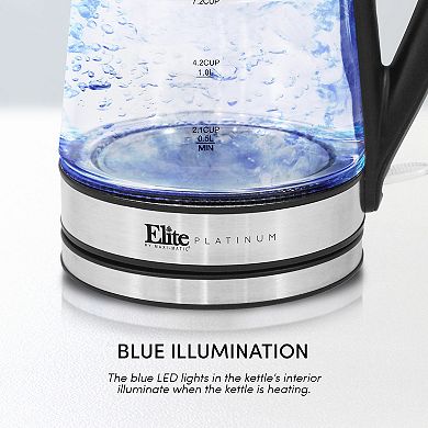 Elite Gourmet 1.7-Liter Glass Kettle