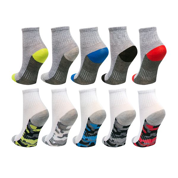 Boys 4-20 Tek Gear® Lightweight Quarter-Crew Sock