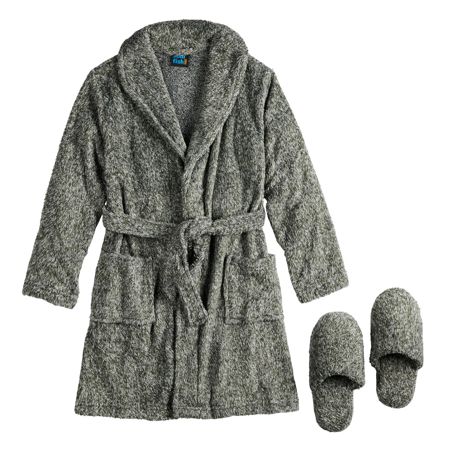 robe and slippers