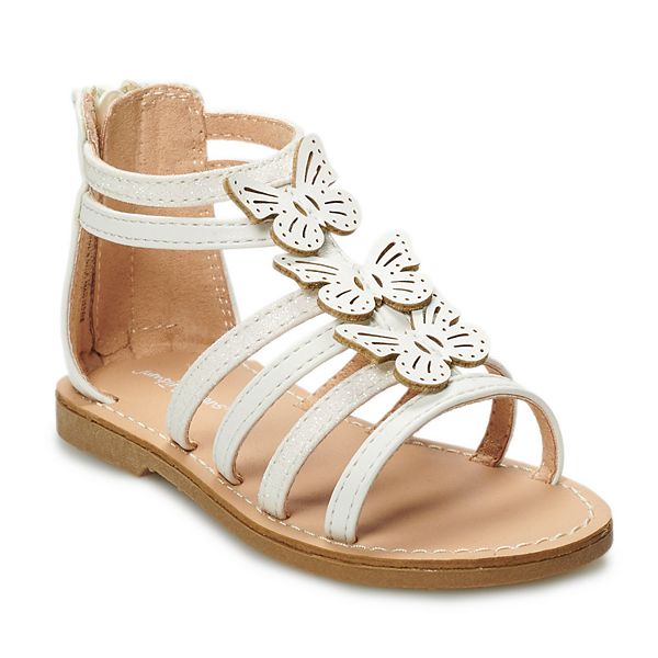 Kohls girls 2025 white sandals