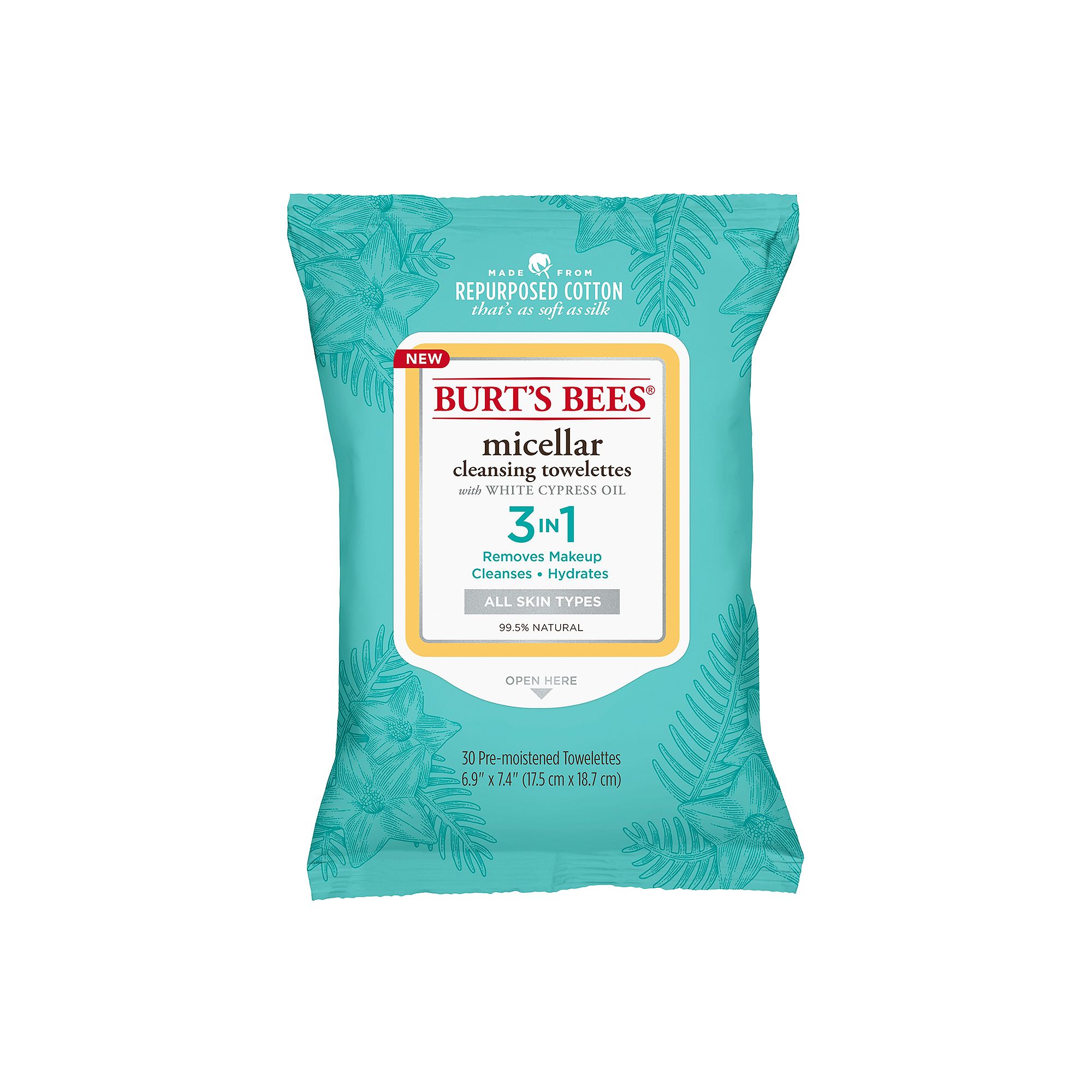 Burts Bees Micellar Towelettes, Blue