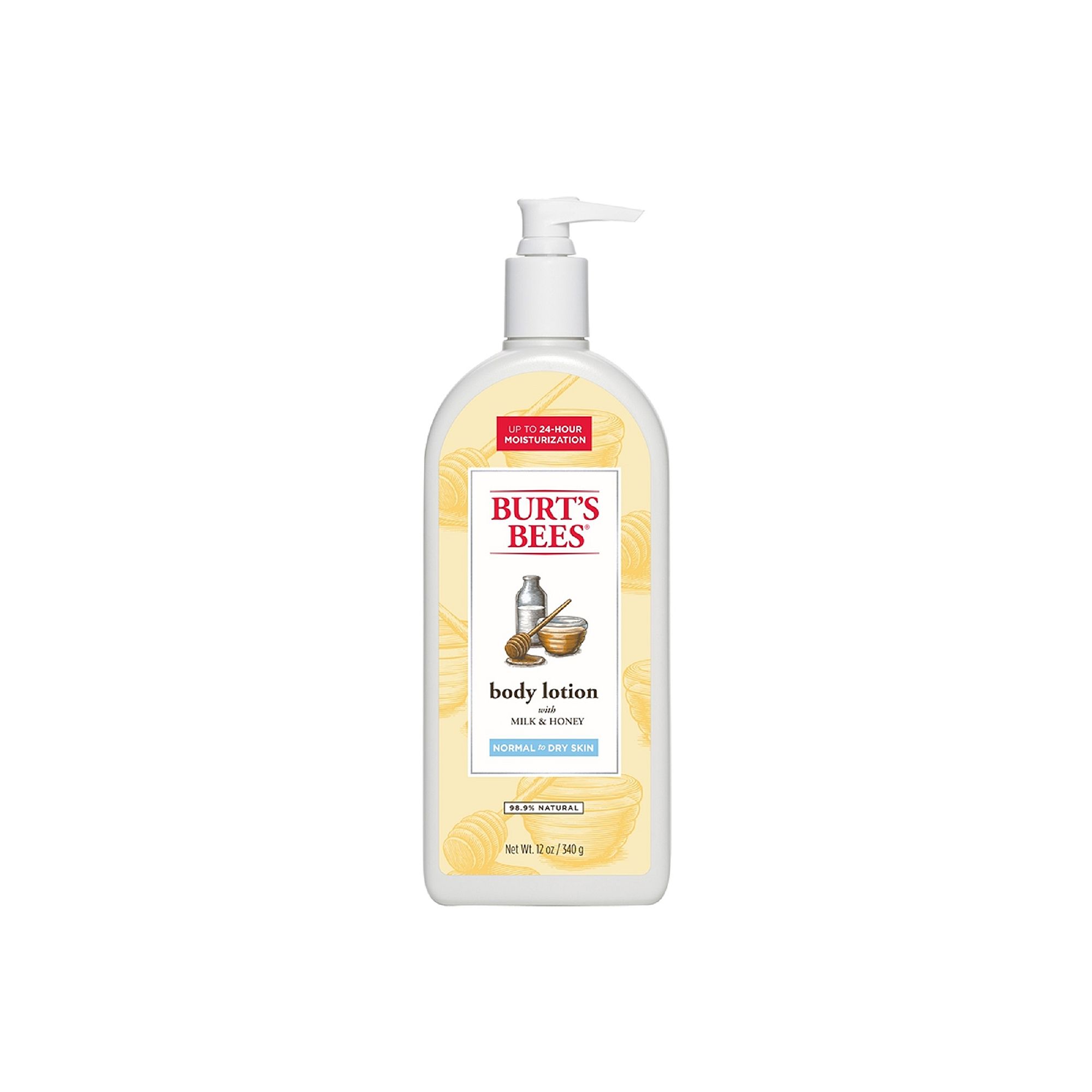 Burts Bees Naturally Nourishing Milk & Honey Body Lotion, Color