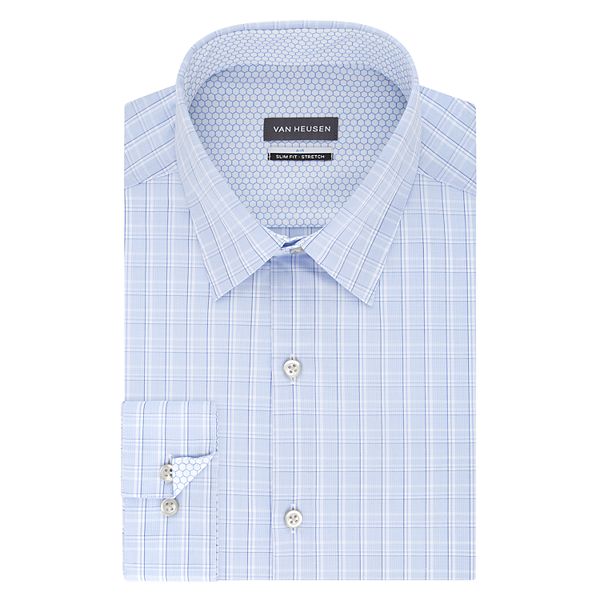 Men's Van Heusen Air Stretch Fitted Point-Collar Dress Shirt
