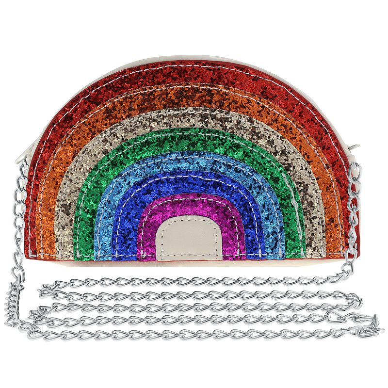 Girls Elli by Capelli Glitter Crossbody Purse Bag