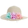 Girls 4-14 Elli by Capelli Floral Floppy Sun Hat