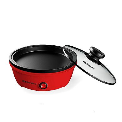 Elite Cuisine Mini Round Skillet with Glass Lid