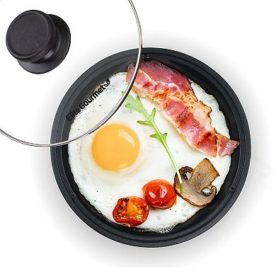 Elite Cuisine Mini Round Skillet with Glass Lid