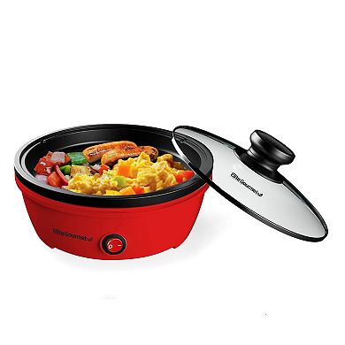 Elite Cuisine Mini Round Skillet with Glass Lid