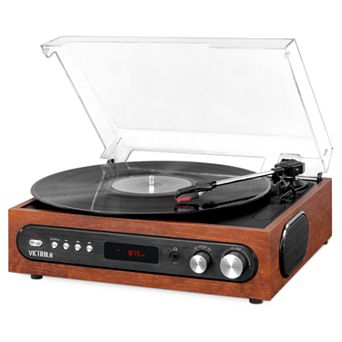 Victrola All-in-1 Bluetooth Record Player with Built in Speakers and 3-Speed Turntable