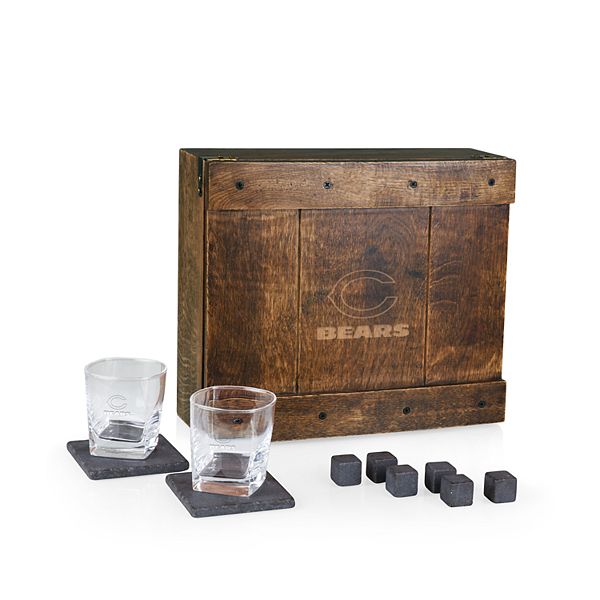 Evergreen Enterprises, Inc 4 Piece Chicago Bears Ceramic and Glass 2oz.  Shot/Shooter Set in Gift Box