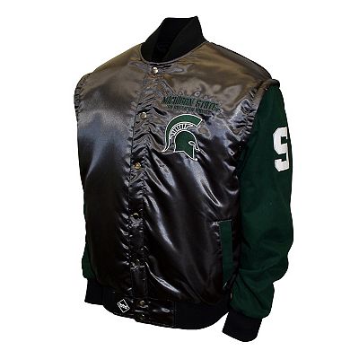 Vintage Michigan State Spartans Nike Full Zip outlet Quilted Winter Jacket Size XL