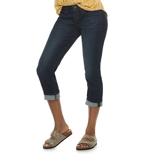 Women's SONOMA Goods for LifeÂ® Curvy-Fit Denim Capris