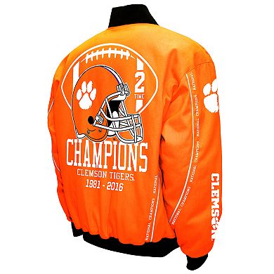Men's Franchise Club Clemson Tigers Commemorative Twill Jacket