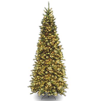 National Tree Company 10-ft. Pre-Lit Tiffany Fir Slim Artificial Christmas Tree