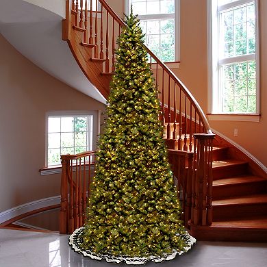 National Tree Company 10-ft. Pre-Lit Tiffany Fir Slim Artificial Christmas Tree
