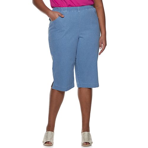 pull on denim capris