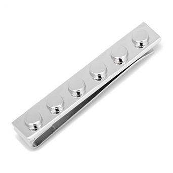 Men's Cuff Links, Inc. Silver Building Block Tie Bar