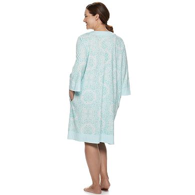 Plus Size Croft & Barrow® Zip-Front Robe