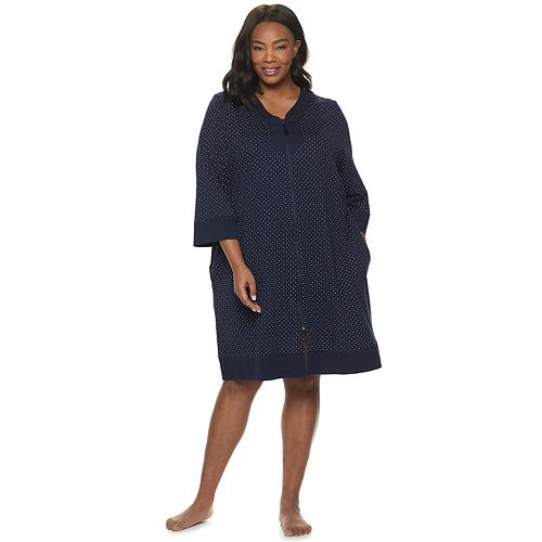 Plus Size Croft & Barrow® ZipFront Robe