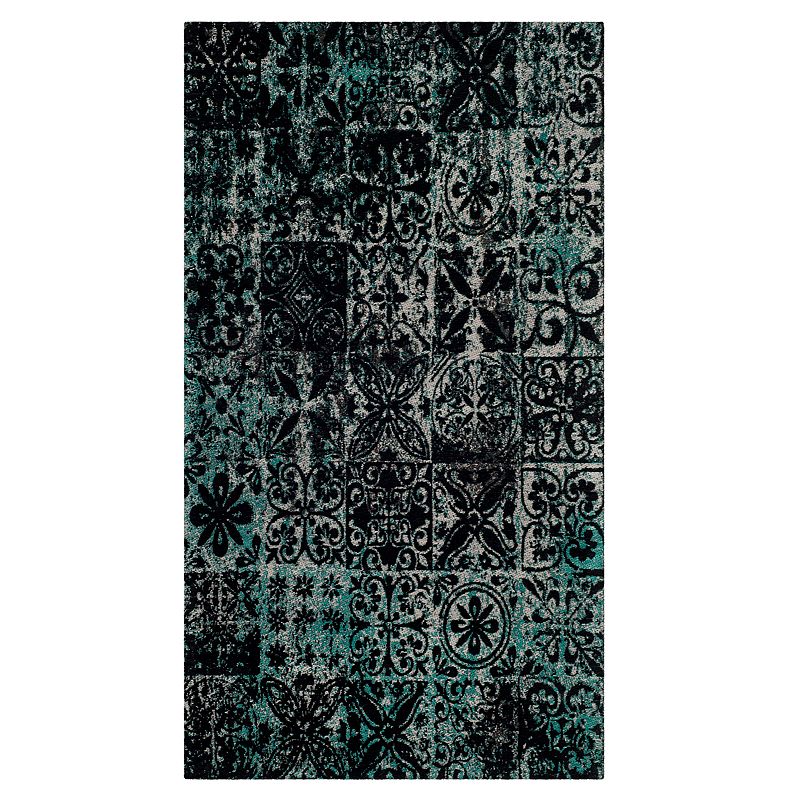 Safavieh Classic Vintage Megan Rug, Blue, 6Ft Rnd