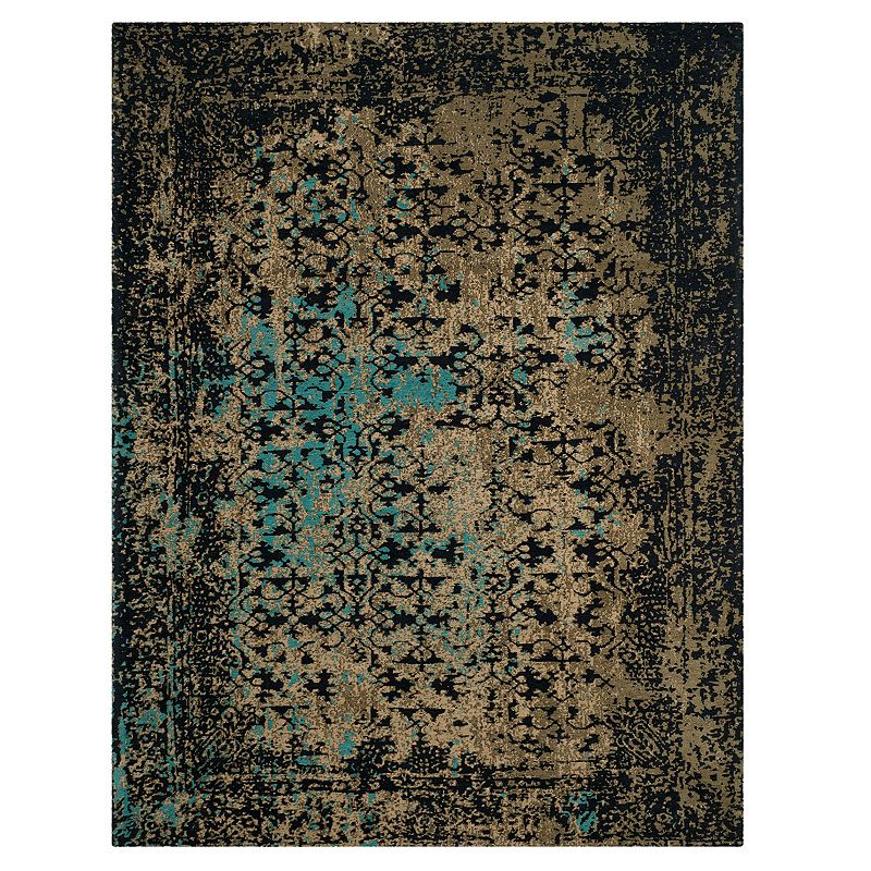 Safavieh Classic Vintage Elaina Rug, Black, 6Ft Rnd