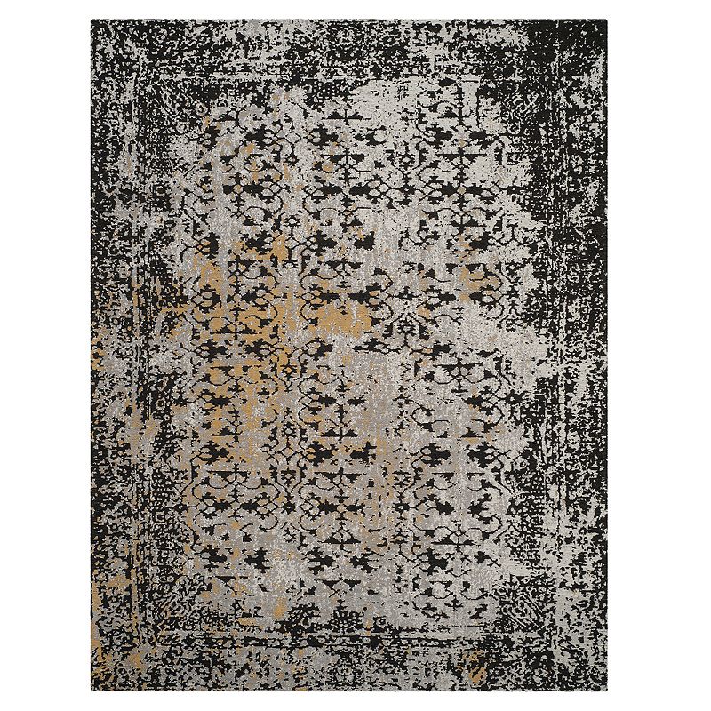 Safavieh Classic Vintage Elaina Rug, Black, 6Ft Rnd