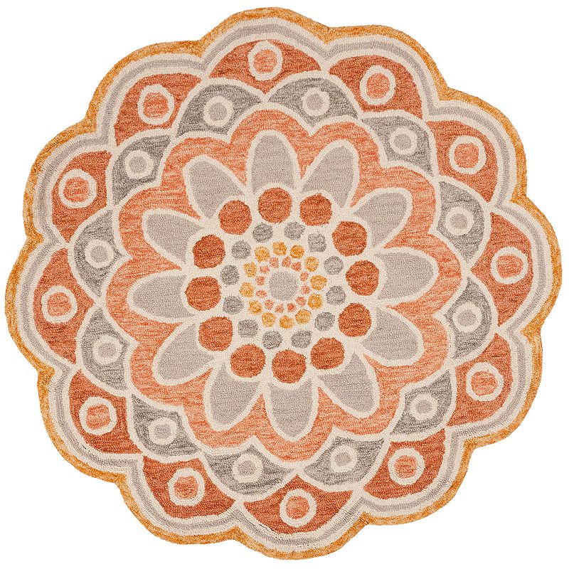 59995683 Safavieh Novelty Mandy Rug, Multicolor, 5Ft Rnd sku 59995683