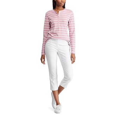 Women's Chaps Waffle Henley Top