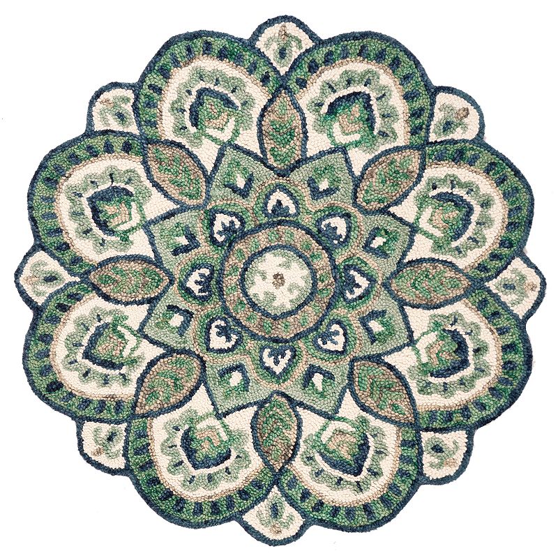 Safavieh Novelty Garden Rug, Multicolor, 6Ft Rnd