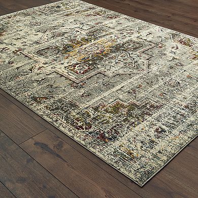 StyleHaven Marcus Distressed Medallion Rug