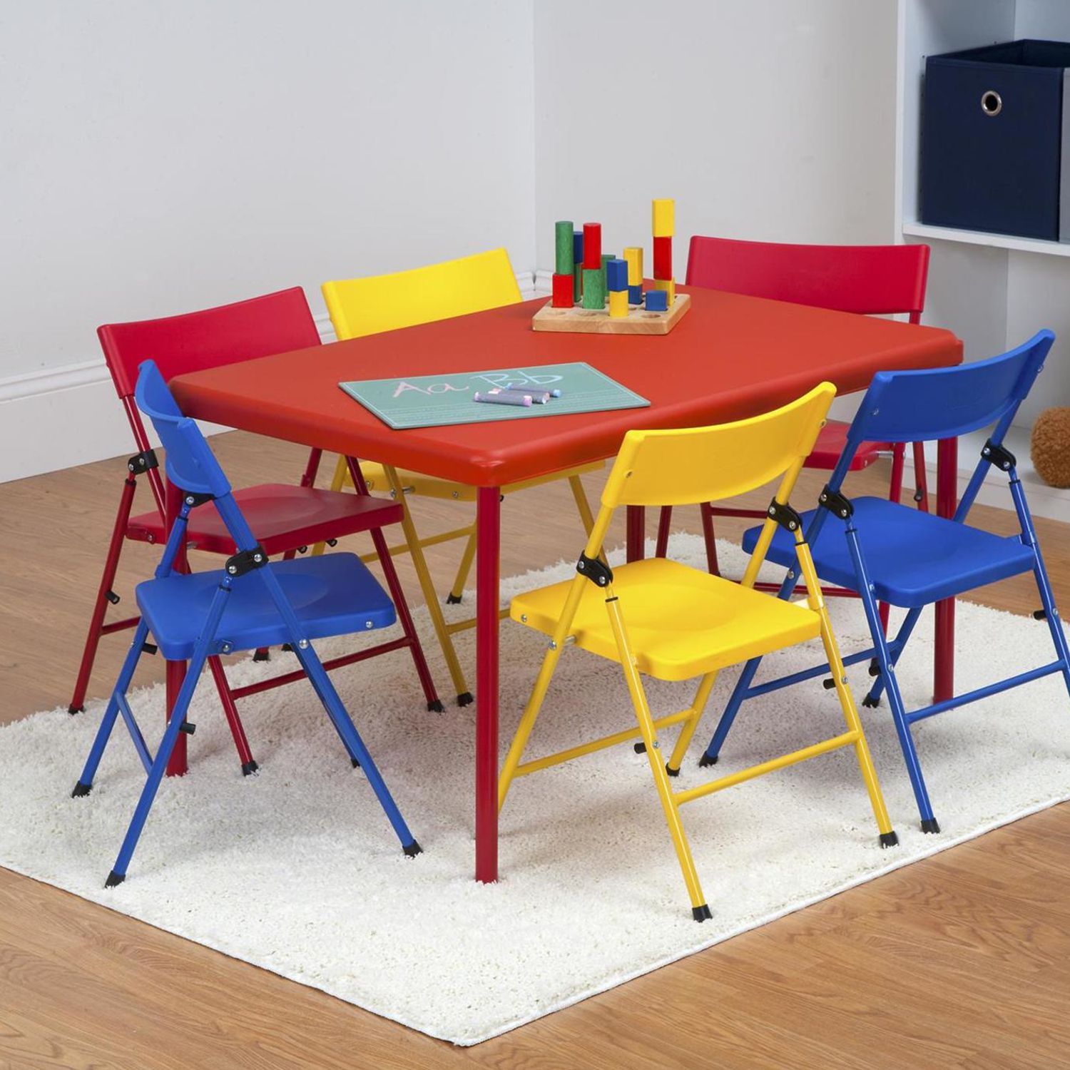 cosco children's folding table and chairs