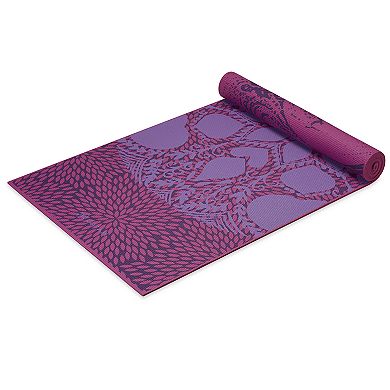 Gaiam 6mm Premium Reversible Lilac Aurora Yoga Mat