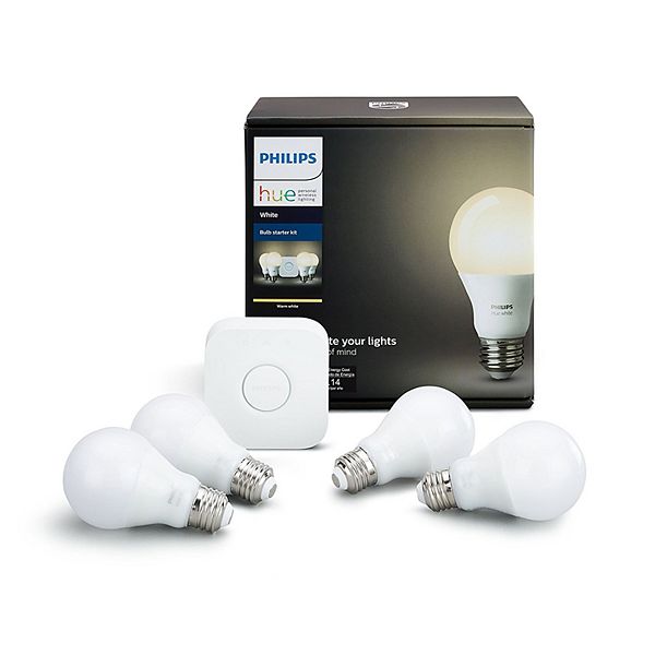 een vergoeding Onenigheid Aannemelijk Philips Hue White Smart Bulb Starter Kit (4-Pack)