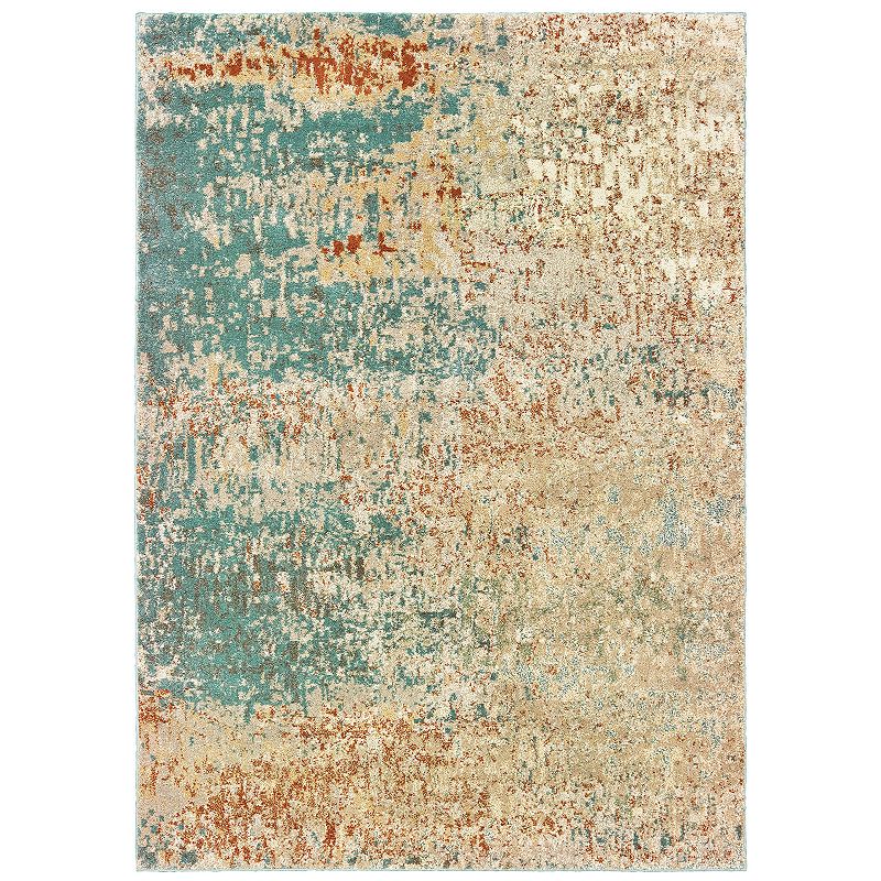 StyleHaven Coronado Organic Abstract Rug, Blue, 5X7 Ft