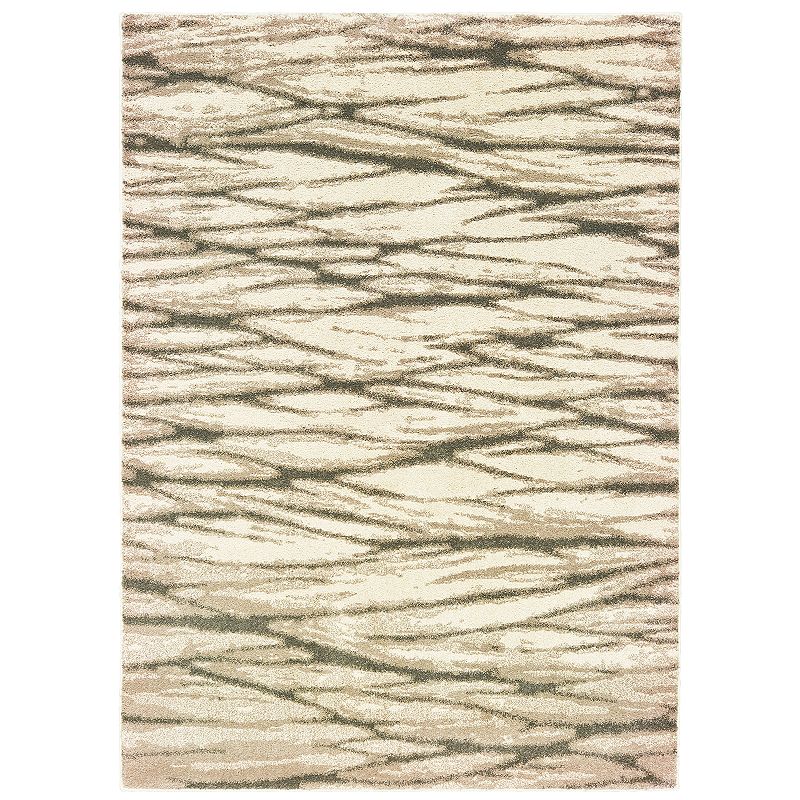 StyleHaven Coronado Organic Layers Rug, White, 5X7 Ft