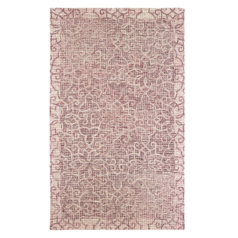 StyleHaven Tori Faded Floral Lattice Rug, Pink, 5X8 Ft