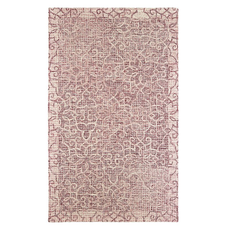 StyleHaven Tori Faded Floral Lattice Rug, Pink, 2.5X8 Ft